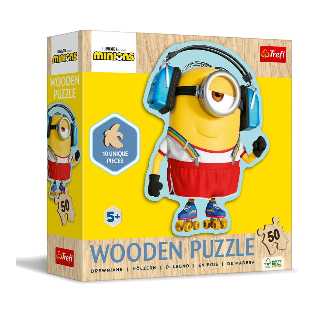 Bolondos Minion - Fa kirakó Trefl 50 darabos kirakó puzzle (TR-20239) - puzzlegarden