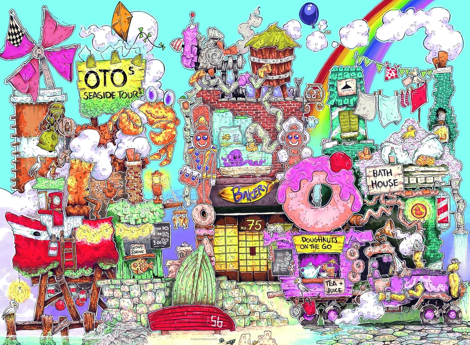Bolondos utca No. 1 – A kikötő Ravensburger 500 darabos kirakó puzzle (RA-12001519) - puzzlegarden