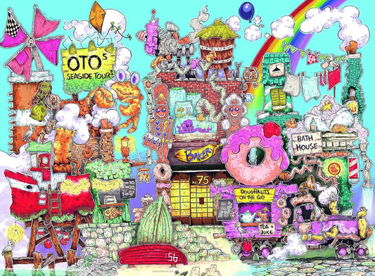 Bolondos utca No. 1 – A kikötő Ravensburger 500 darabos kirakó puzzle (RA-12001519) - puzzlegarden