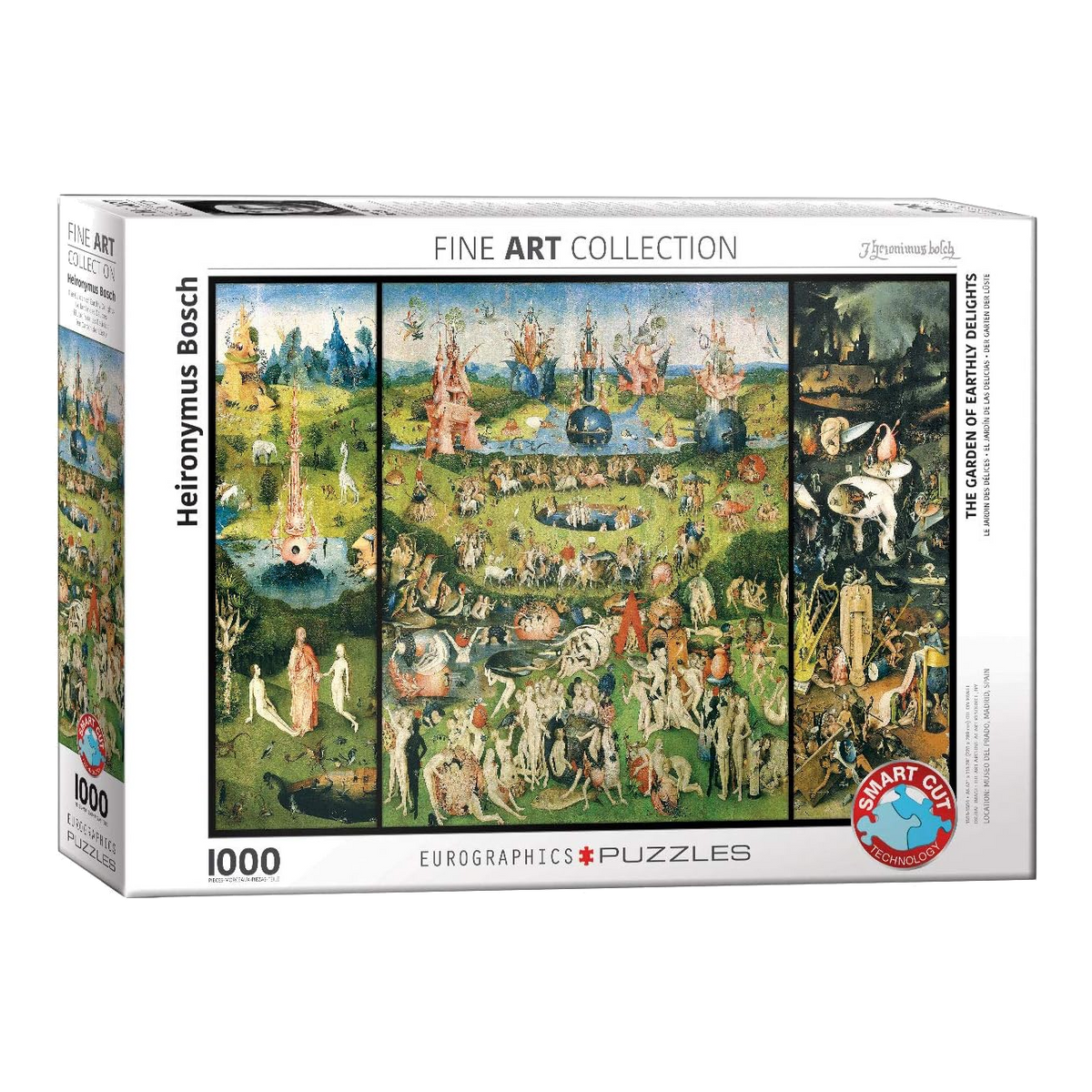 Bosch - A Gyönyörök Kertje Eurographics 1000 darabos kirakó puzzle (EUR-6000-0830) - puzzlegarden