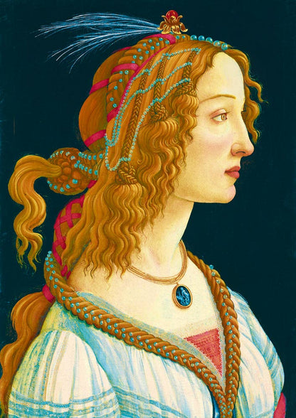 Botticelli - Egy fiatal nő portréja Bluebird 1000 darabos kirakó puzzle (BB-60023 3663384600234) - puzzlegarden