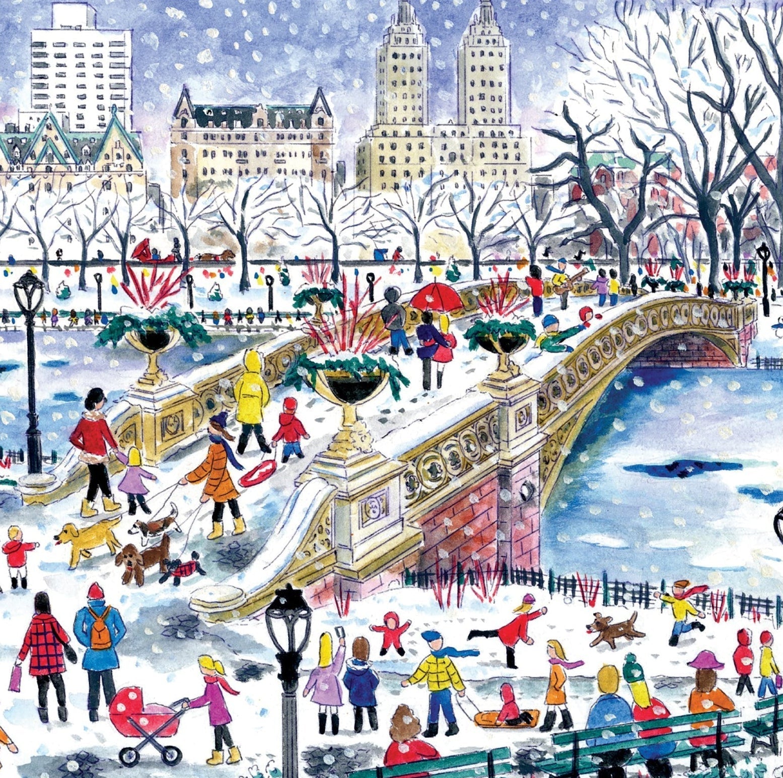 Bow Bridge a Central Parkban Galison 500 darabos kirakó puzzle (GA-9780735356863) - puzzlegarden