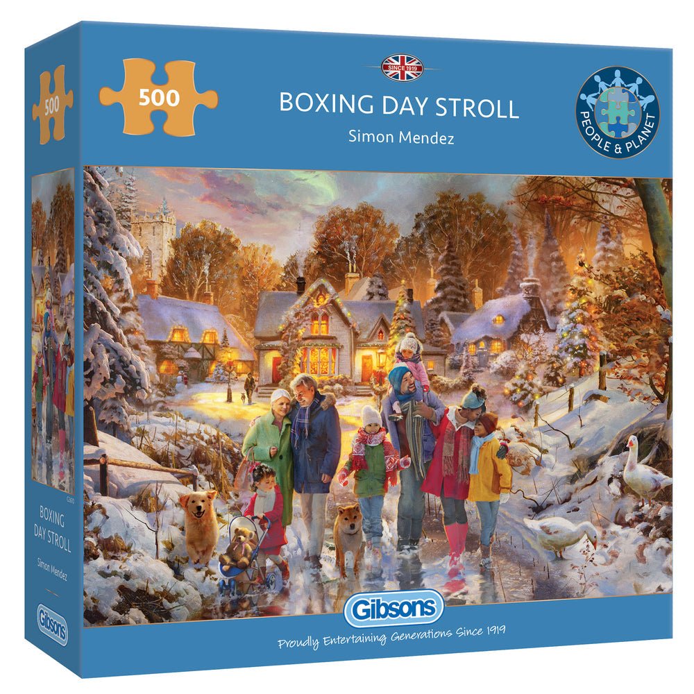 Boxing Day Stroll Gibsons 500 darabos kirakó puzzle (G - G3610 5012269036107) - puzzlegarden