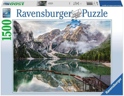 Braies-tó, Olaszország Ravensburger 1500 darabos kirakó puzzle (RA-17600 4005556176007) - puzzlegarden