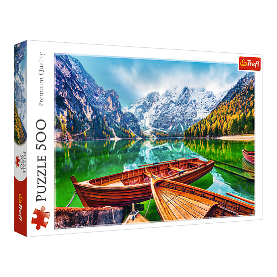 Braies-tó, Olaszország Trefl 500 darabos kirakó puzzle (TR-37486) - puzzlegarden