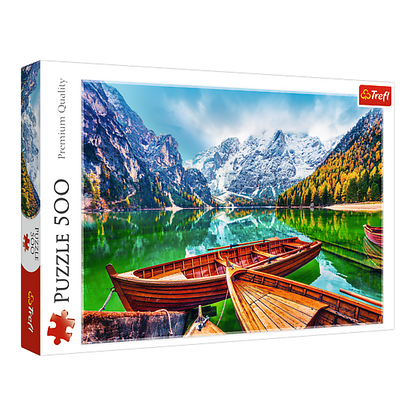 Braies-tó, Olaszország Trefl 500 darabos kirakó puzzle (TR-37486) - puzzlegarden