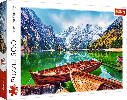 Braies-tó, Olaszország Trefl 500 darabos kirakó puzzle (TR-37486) - puzzlegarden