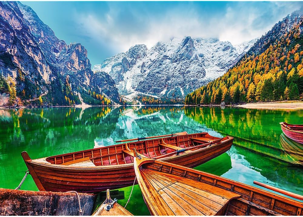 Braies-tó, Olaszország Trefl 500 darabos kirakó puzzle (TR-37486) - puzzlegarden