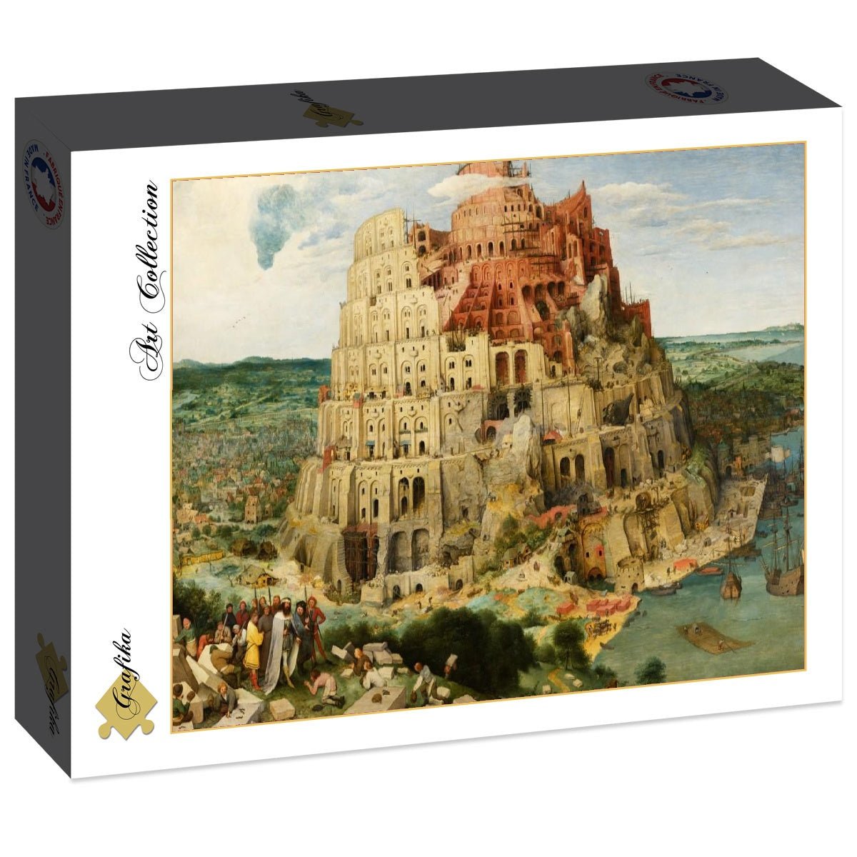 Bruegel - Bábel tornya, 1563 Grafika 2000 darabos kirakó puzzle (GR-30058) - puzzlegarden
