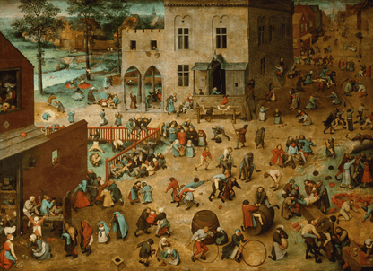 Bruegel - Gyermekjátékok, 1560 Grafika 2000 darabos kirakó puzzle (GR-30082) - puzzlegarden
