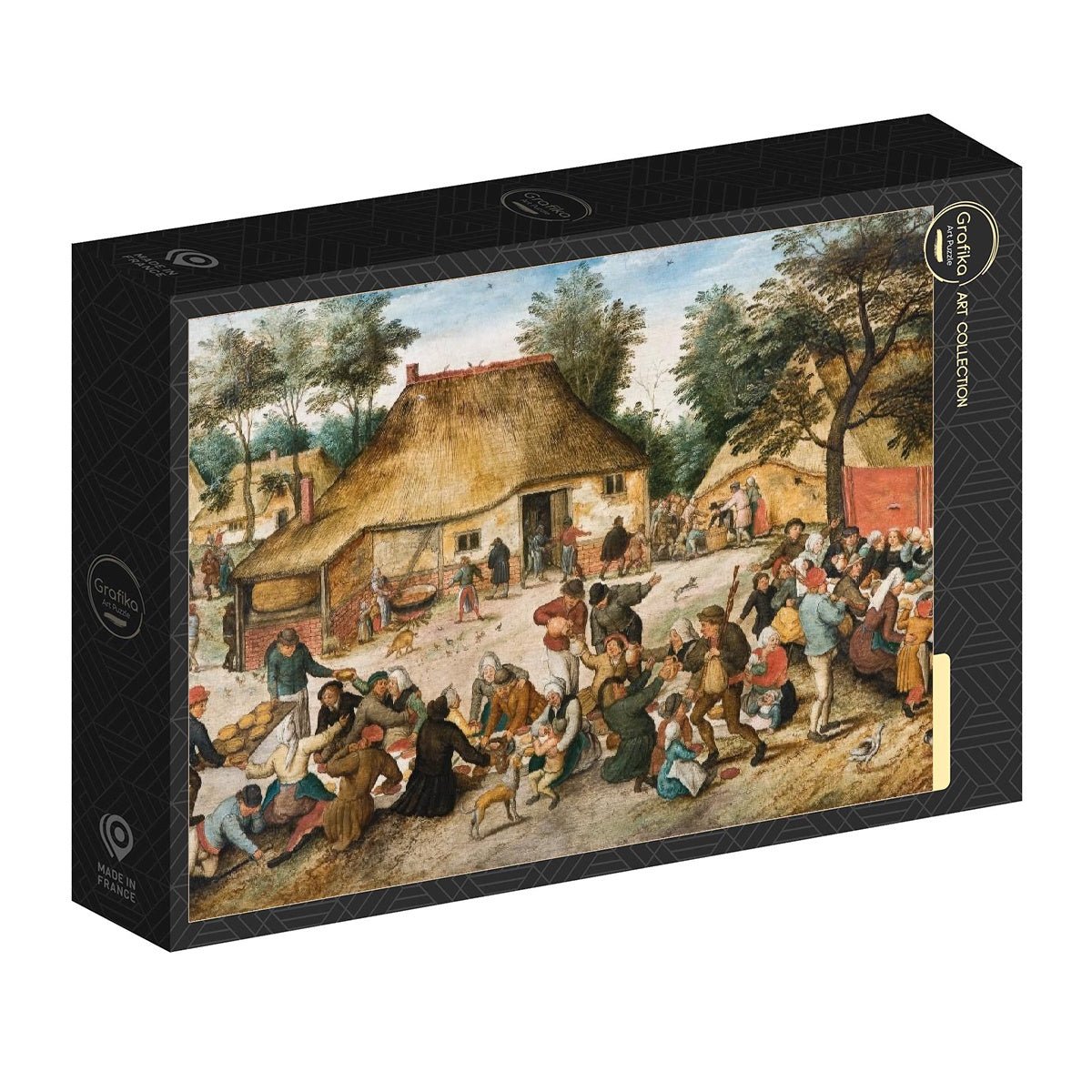 Bruegel – Parasztlakodalom, 1568 Grafika 1000 darabos kirakó puzzle (GR-32758) - puzzlegarden