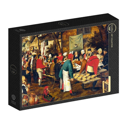 Brueghel - Parasztlakodalom, 1630 Grafika 2000 darabos kirakó puzzle (GR-30003) - puzzlegarden