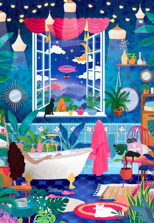 Buborékok és csillagok Pieces & Peace 1000 darabos kirakó puzzle (PaP-00287) - puzzlegarden