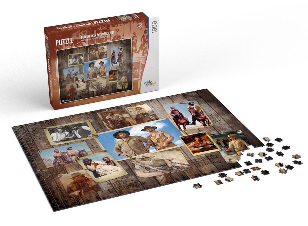 Bud Spencer & Terence Hill - Western filmek kollázs Oakie Doakie Games 1000 darabos kirakó puzzle (ODG-010001 4056133018197) - puzzlegarden