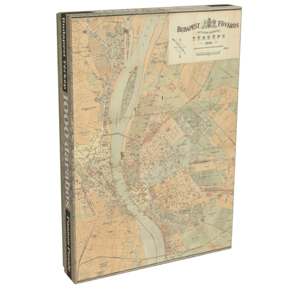 Budapest Térkép 1884 Pannon Puzzle 1000 darabos kirakó puzzle (PP-124) - puzzlegarden