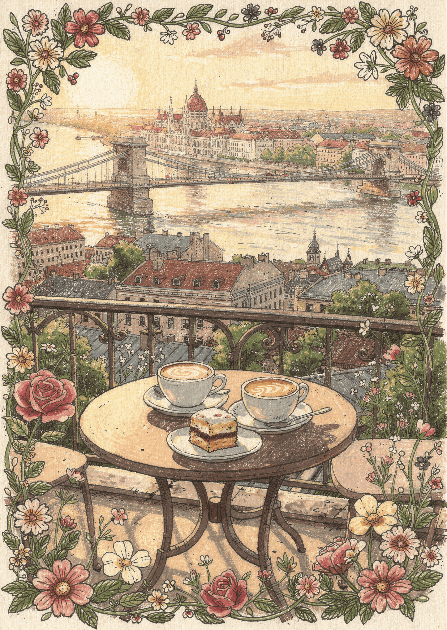 Budapesti Kávé Pannon Puzzle 1000 darabos kirakó puzzle (PP-125) - puzzlegarden