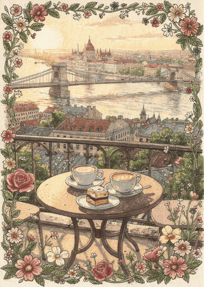 Budapesti Kávé Pannon Puzzle 1000 darabos kirakó puzzle (PP-125) - puzzlegarden