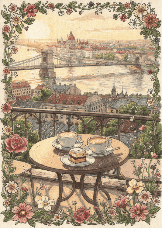 Budapesti Kávé Pannon Puzzle 1000 darabos kirakó puzzle (PP-125) - puzzlegarden