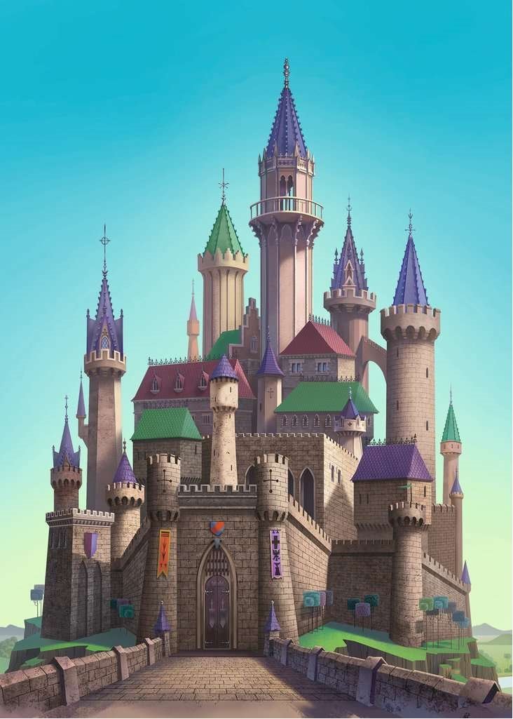 Castle Collection - Csipkerózsika kastélya Ravensburger 1000 darabos kirakó puzzle (RA-16495 4005556164950) - puzzlegarden