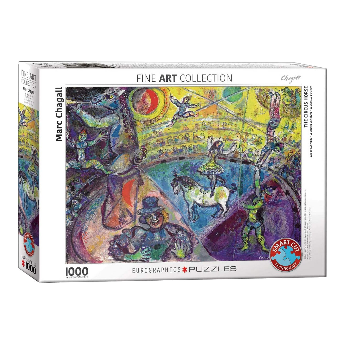 Chagall - A Cirkuszi Ló Eurographics 1000 darabos kirakó puzzle (EUR-6000-0851) - puzzlegarden