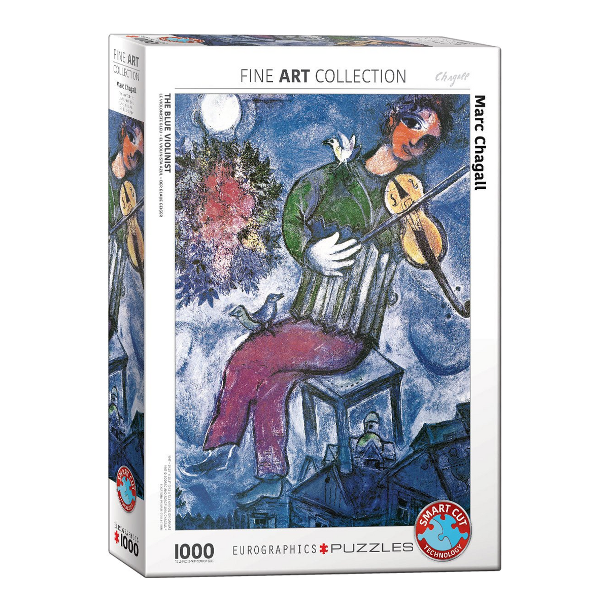 Chagall - A Kék Hegedűs Eurographics 1000 darabos kirakó puzzle (EUR-6000-0852) - puzzlegarden