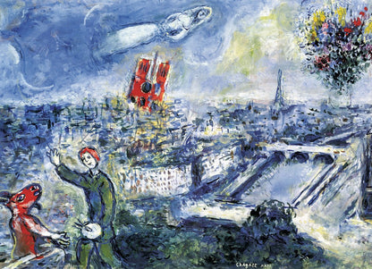 Chagall - Párizsi csokor Eurographics 1000 darabos kirakó puzzle (EUR-6000-0850) - puzzlegarden