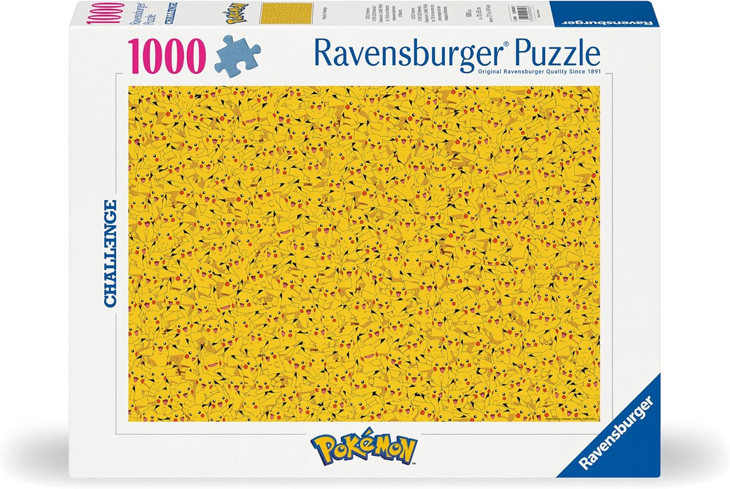 Challenge - Pikachu Ravensburger 1000 darabos kirakó puzzle (RA - 12000829 4005555008293) - puzzlegarden