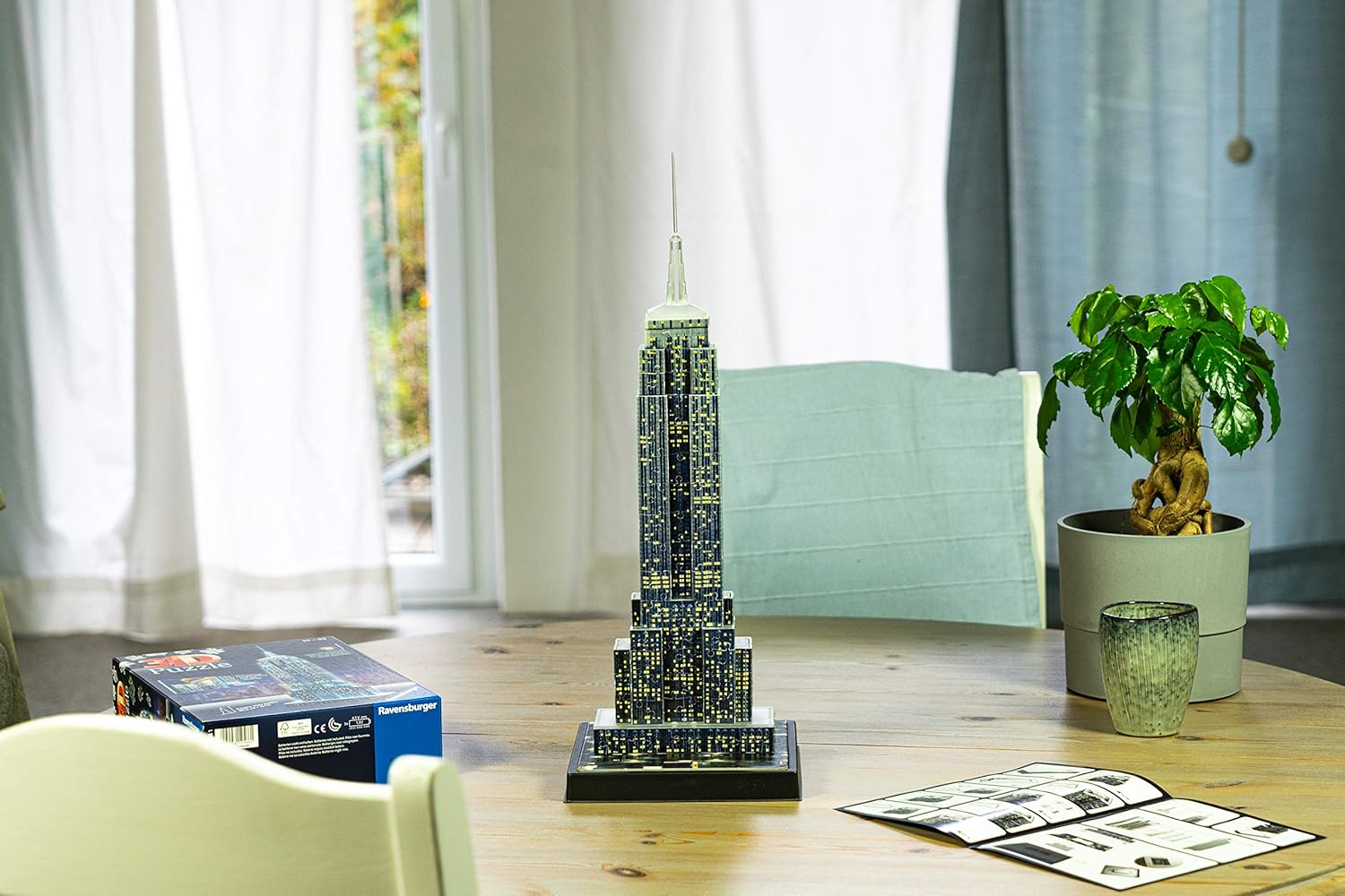 Chrysler Building - New York - 3D Night Edition Ravensburger 216 darabos kirakó puzzle (RA - 12595 4005556125951) - puzzlegarden