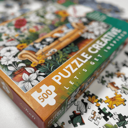 Cicák az üvegházban - színező kirakó Trefl 500 darabos kirakó puzzle (TR-37562) - puzzlegarden