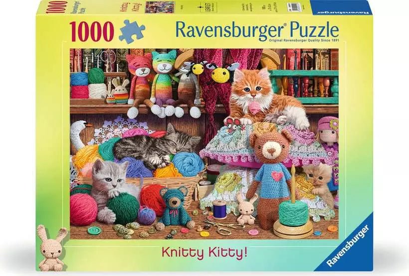 Cicák és Gombolyagok Ravensburger 1000 darabos kirakó puzzle (RA-12000102) - puzzlegarden