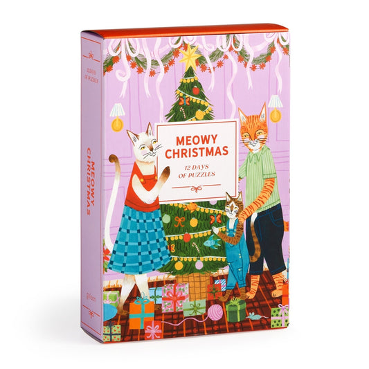 Cicás karácsony – 12 napos adventi kalendárium Galison 500 darabos kirakó puzzle (GA-9780735386006) - puzzlegarden