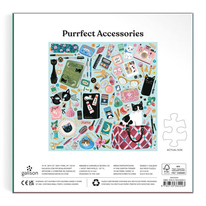 Cicás kiegészítők - aranyfóliás Galison 500 darabos kirakó puzzle (GA-9780735384293) - puzzlegarden