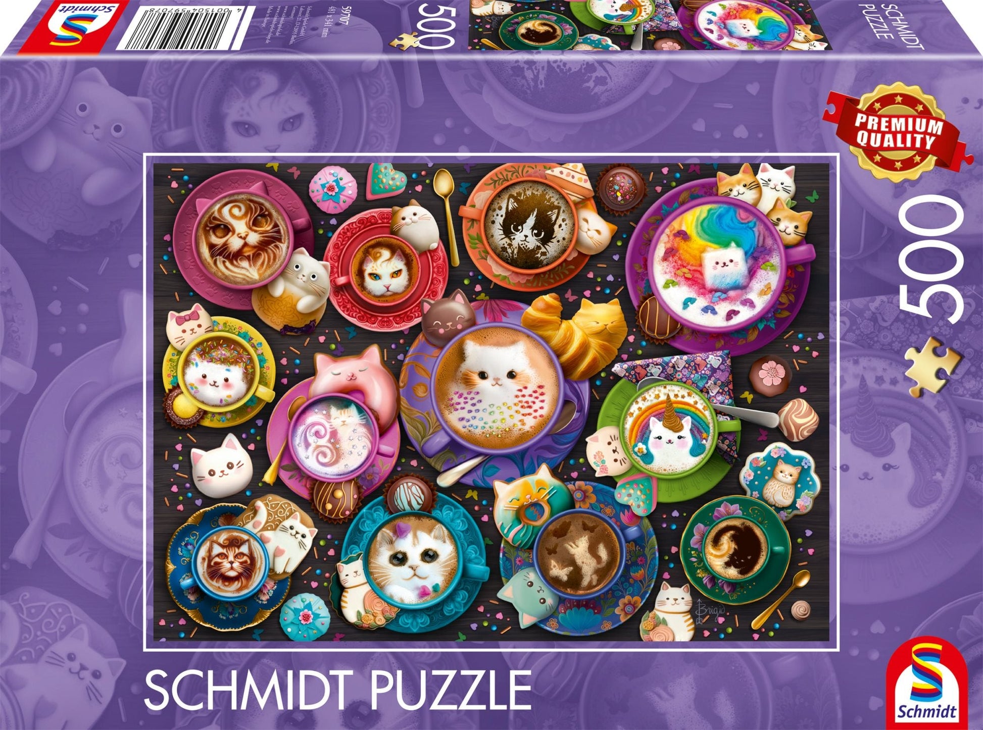 Cicás Latte-művészet Schmidt 500 darabos kirakó puzzle (SCH-59707 4001504597078) - puzzlegarden