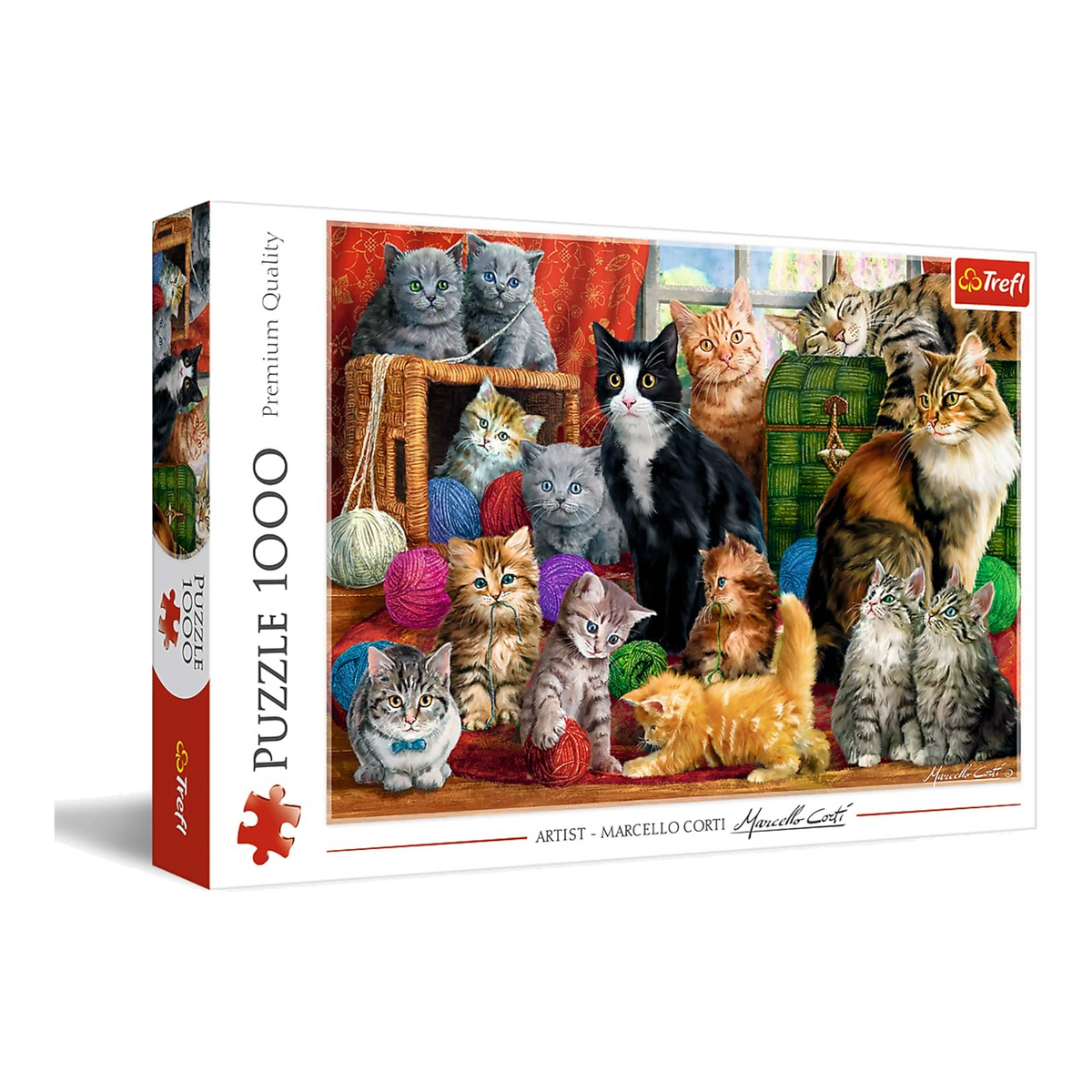 Cicatalálkozó Trefl 1000 darabos kirakó puzzle (TR-10555) - puzzlegarden