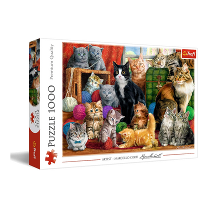 Cicatalálkozó Trefl 1000 darabos kirakó puzzle (TR-10555) - puzzlegarden