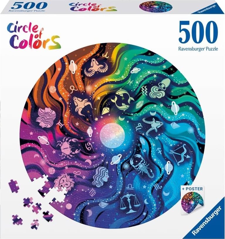 Circle of Colors - Asztrológia Ravensburger 500 darabos kirakó puzzle (RA-12000819 4005555008194) - puzzlegarden