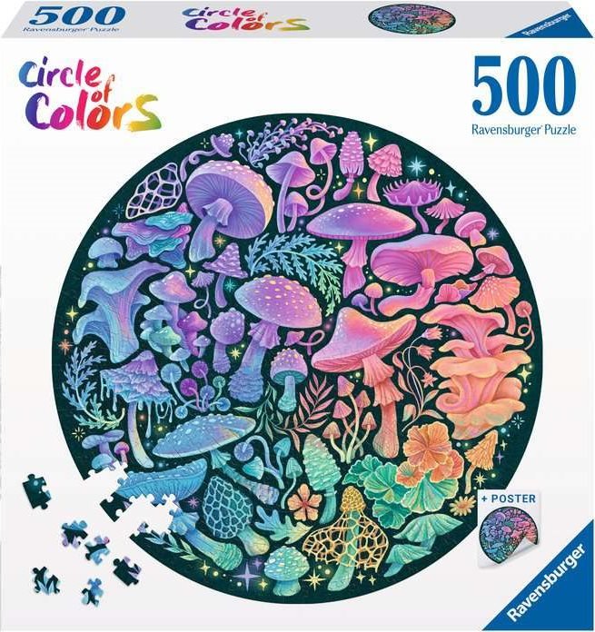 Circle of Colors - Gombák Ravensburger 500 darabos kirakó puzzle (RA-12000822 4005555008224) - puzzlegarden