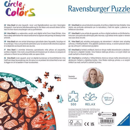 Circle of Colors - Kagylók Ravensburger 500 darabos kirakó puzzle (RA-12000823 4005555008231) - puzzlegarden