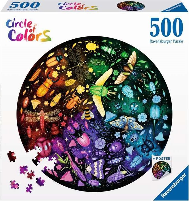 Circle of Colors - Rovarok Ravensburger 500 darabos kirakó puzzle (RA-12000820 4005555008200) - puzzlegarden