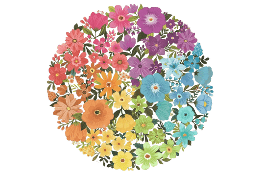 Circle Of Colors - Virágok Ravensburger 500 darabos kirakó puzzle (RA-17167 4005556171675) - puzzlegarden