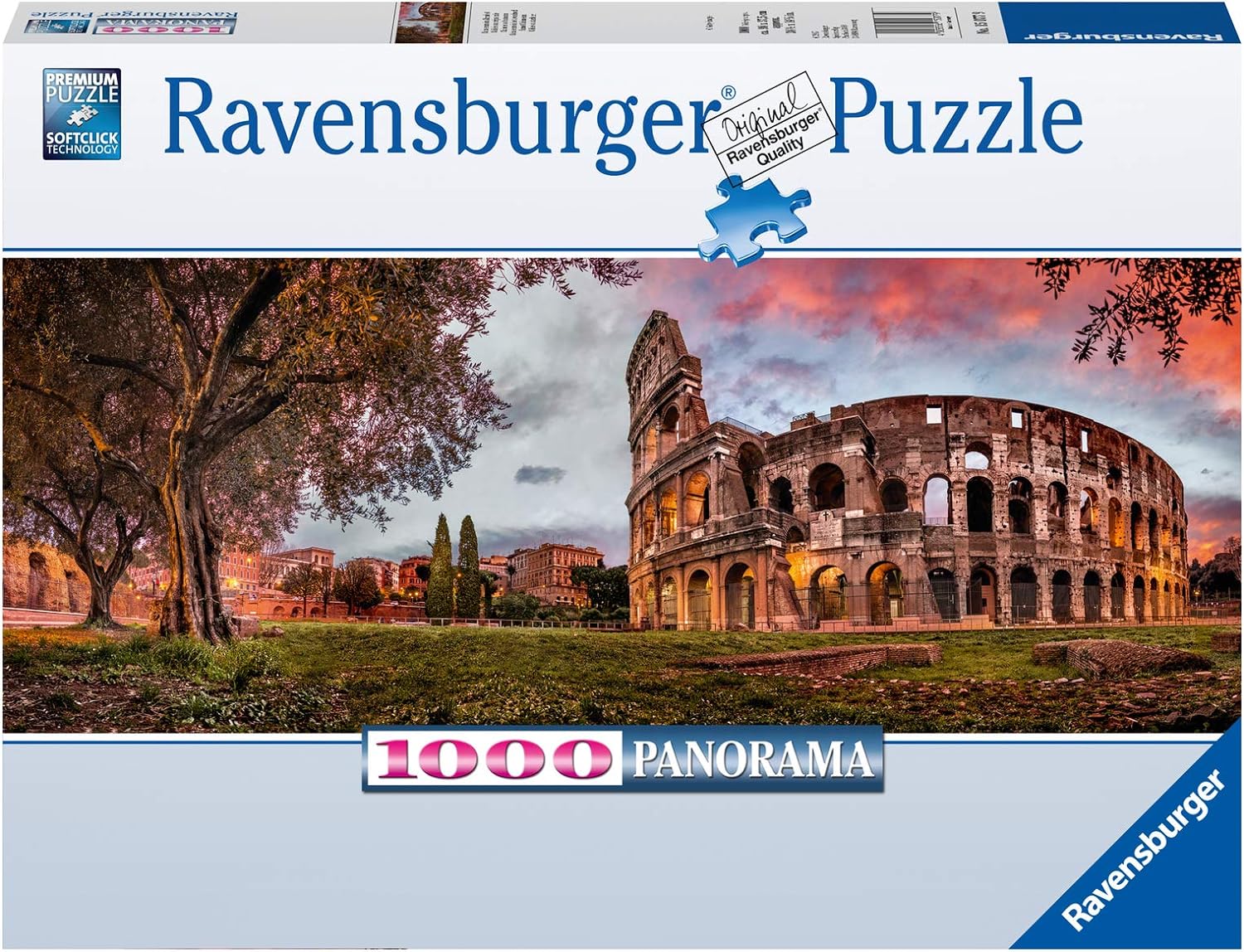Colosseum a naplementében - panoráma Ravensburger 1000 darabos kirakó puzzle (RA-15077 4005556150779) - puzzlegarden