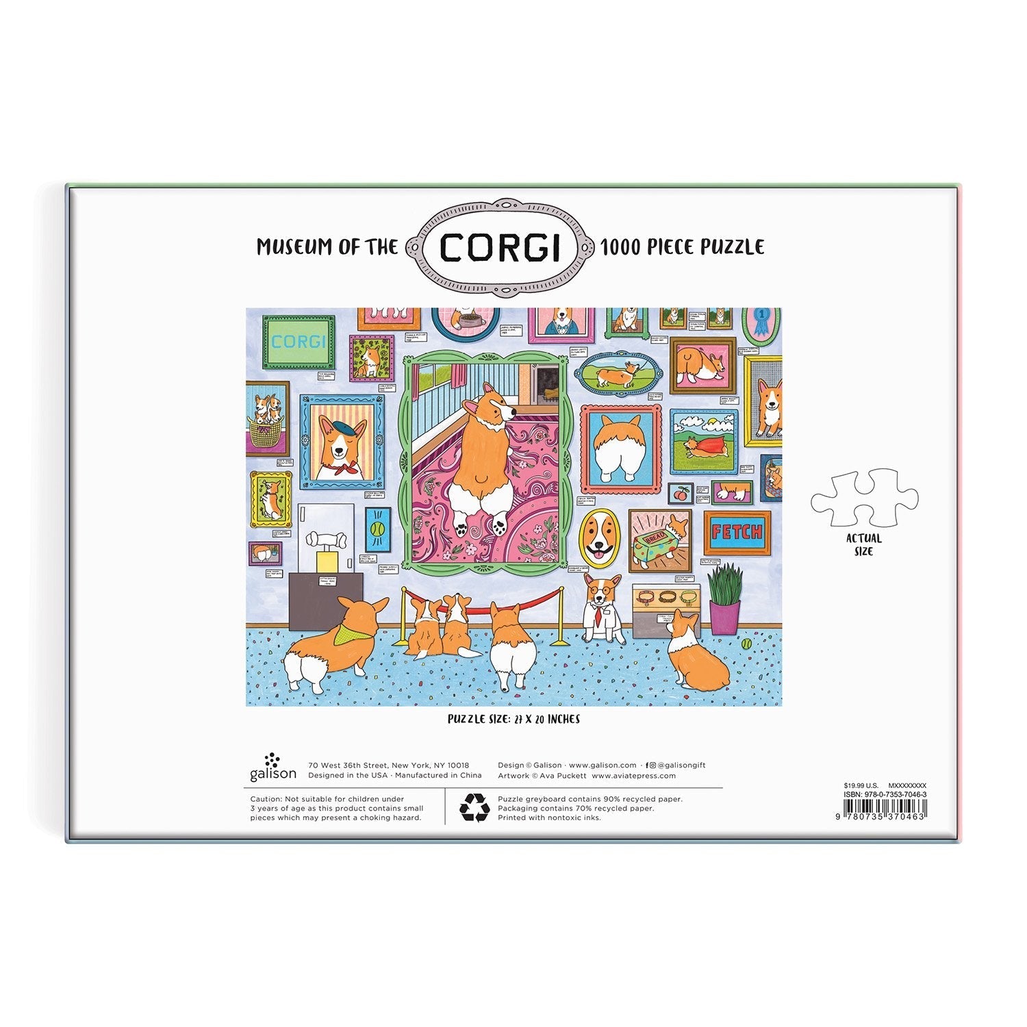 Corgi múzeum Galison 1000 darabos kirakó puzzle (GA - 9780735370463 9780735370463) - puzzlegarden