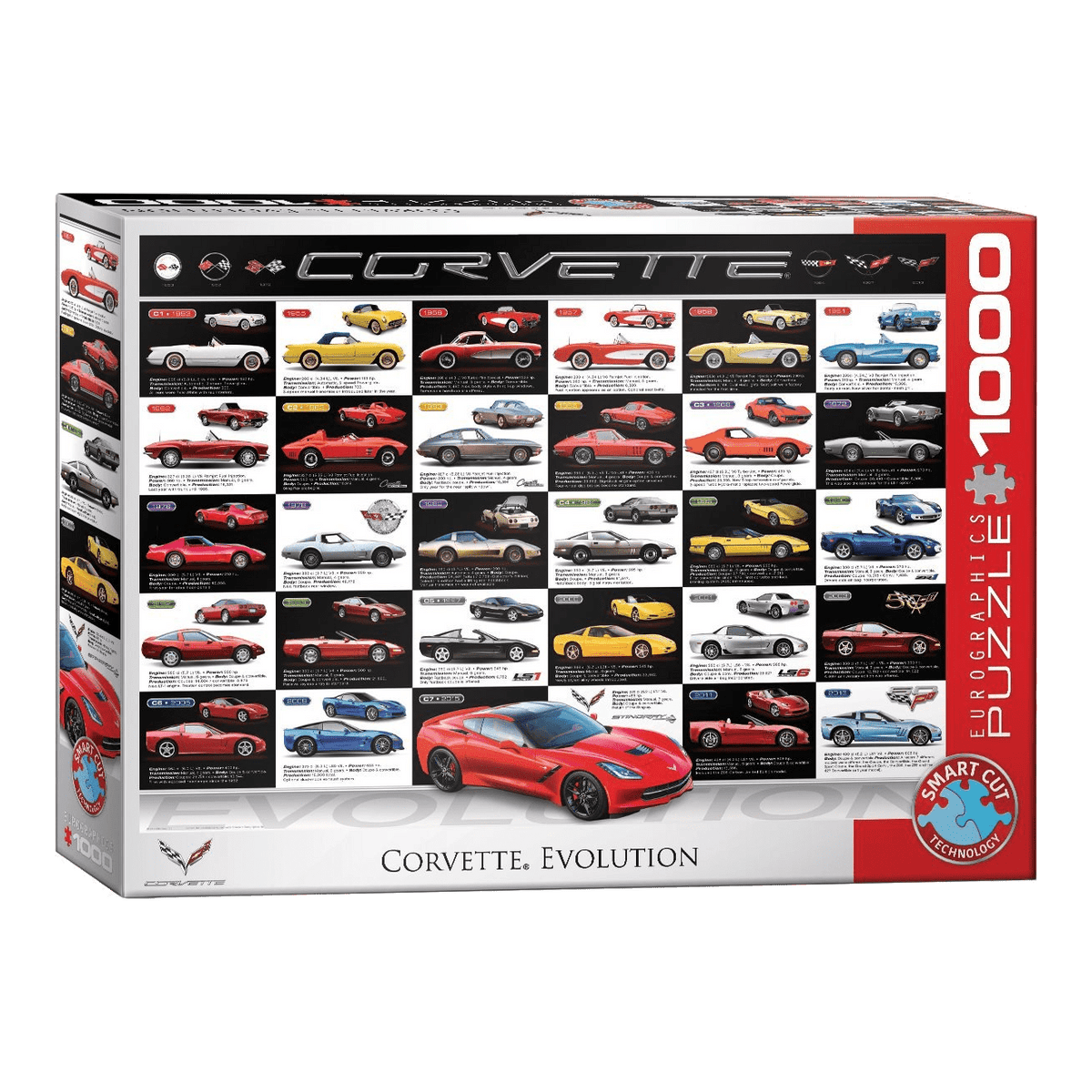 Corvette Evolúció Eurographics 1000 darabos kirakó puzzle (EUR-6000-0683) - puzzlegarden