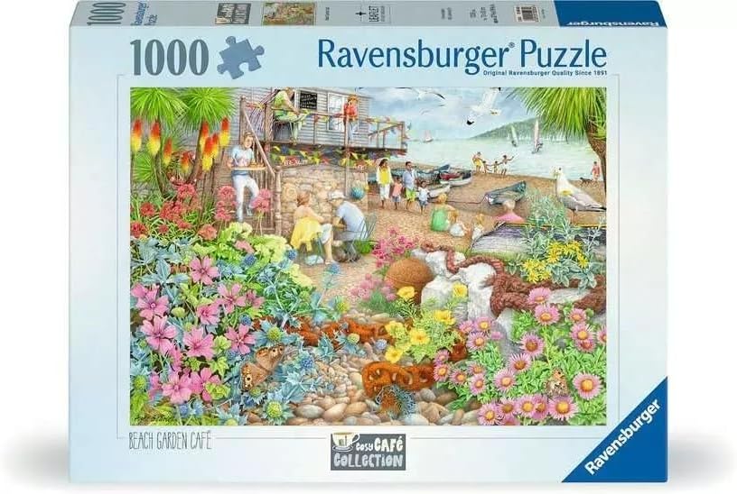 Cosy Cafe Collection No. 1 – Tengerparti kertkávézó Ravensburger 1000 darabos kirakó puzzle (RA-12000282) - puzzlegarden