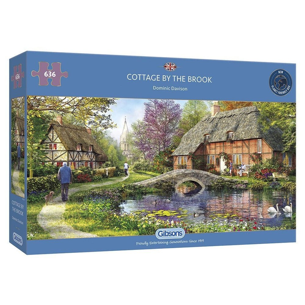 Cottage by the Brook Gibsons 636 darabos kirakó puzzle (G - G4050 5012269040500) - puzzlegarden