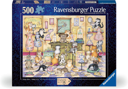 Crazy Cats - Cirmos és társai Ravensburger 500 darabos kirakó puzzle (RA-12001451) - puzzlegarden