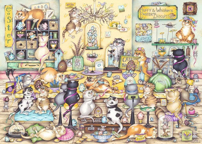 Crazy Cats - Húsvéti őrület Ravensburger 1000 darabos kirakó puzzle (RA-12001755) - puzzlegarden