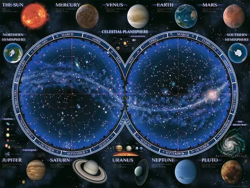 Csillagtérkép Ravensburger 1500 darabos kirakó puzzle (RA-12000715) - puzzlegarden