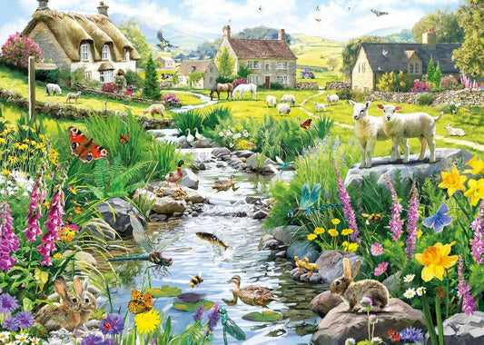 Csörgedező patak Gibsons 1000 darabos kirakó puzzle (G-G6457) - puzzlegarden