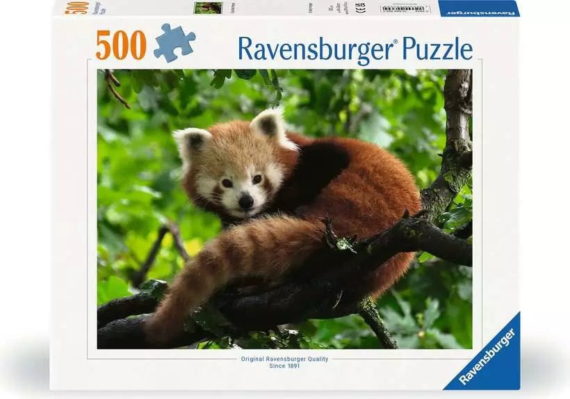Cuki Vörös Panda Ravensburger 500 darabos kirakó puzzle (RA-12000369) - puzzlegarden